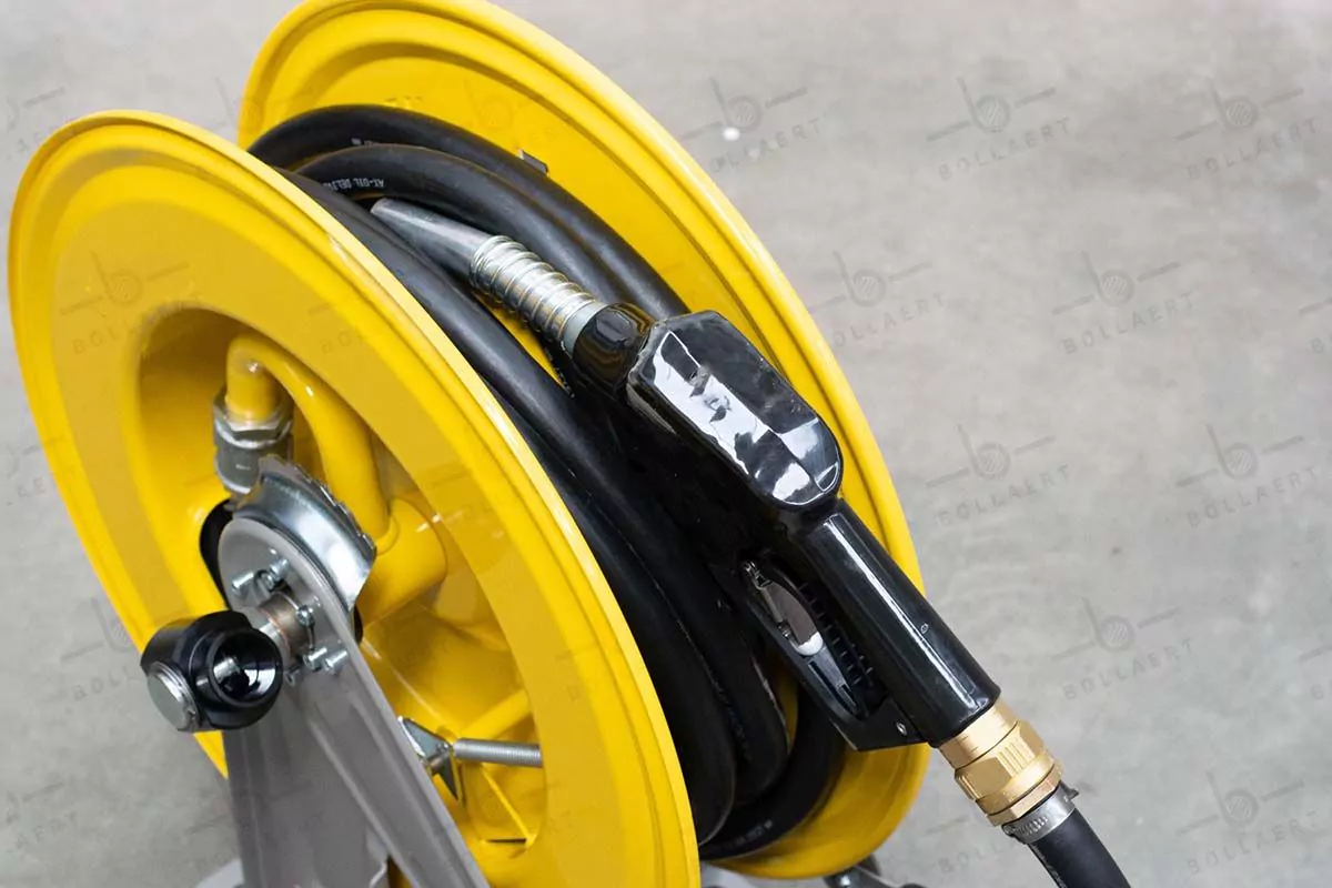 Enrouleur de tuyau diesel - métal (max. 10 mètres)