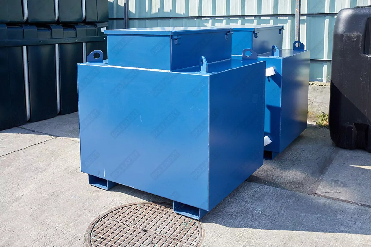 Cuve chantier en acier - 1100 litres - avec ou sans pompe