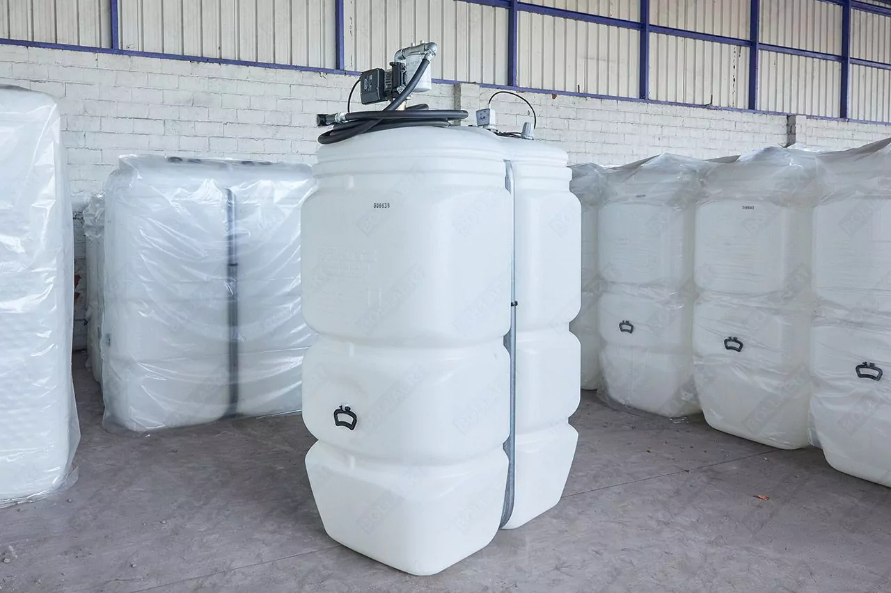Cuve fioul polyéthylène de 1000 litres avec pompe gazole (220V) - largeur de 77 cm 7
