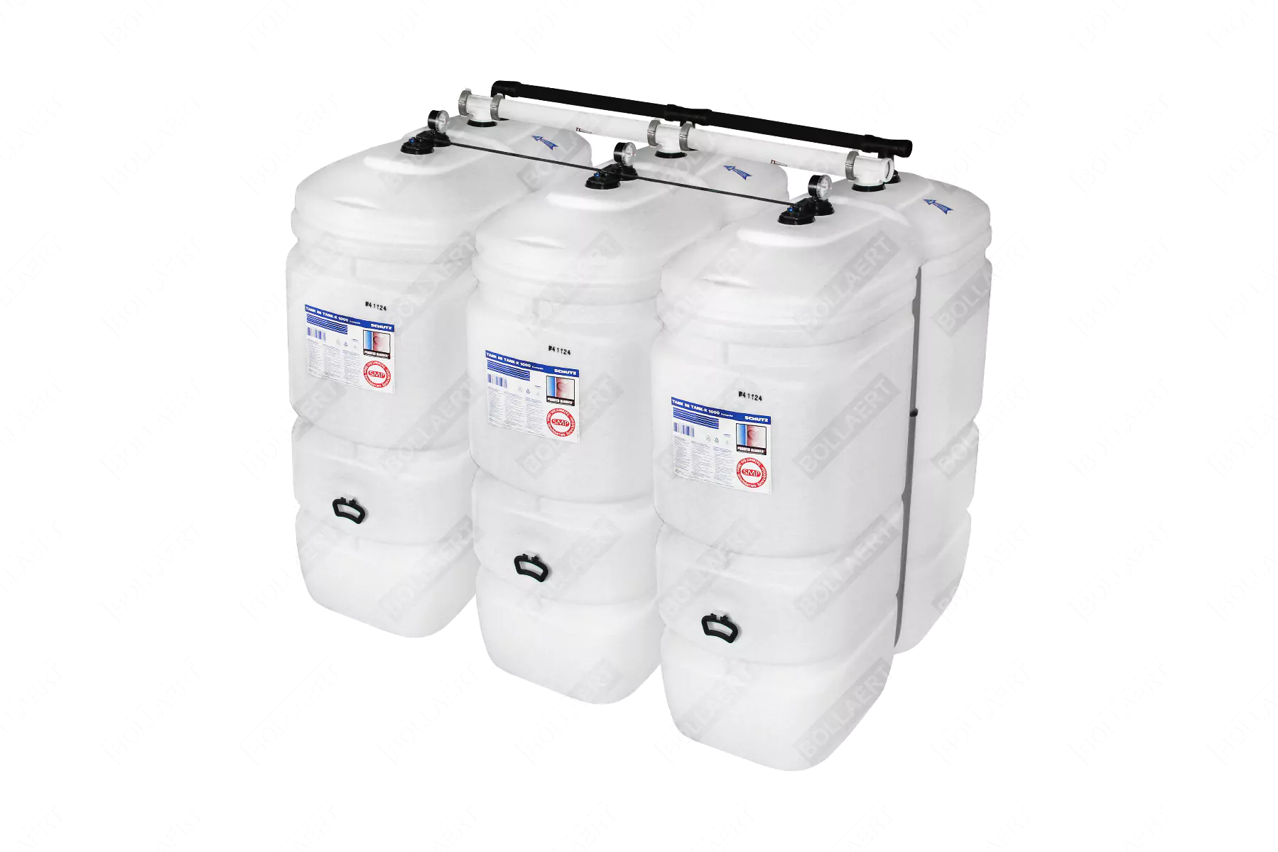 Cuves à mazout PE 3 x 1000L (=3000L) compact - jumelage largeur 5