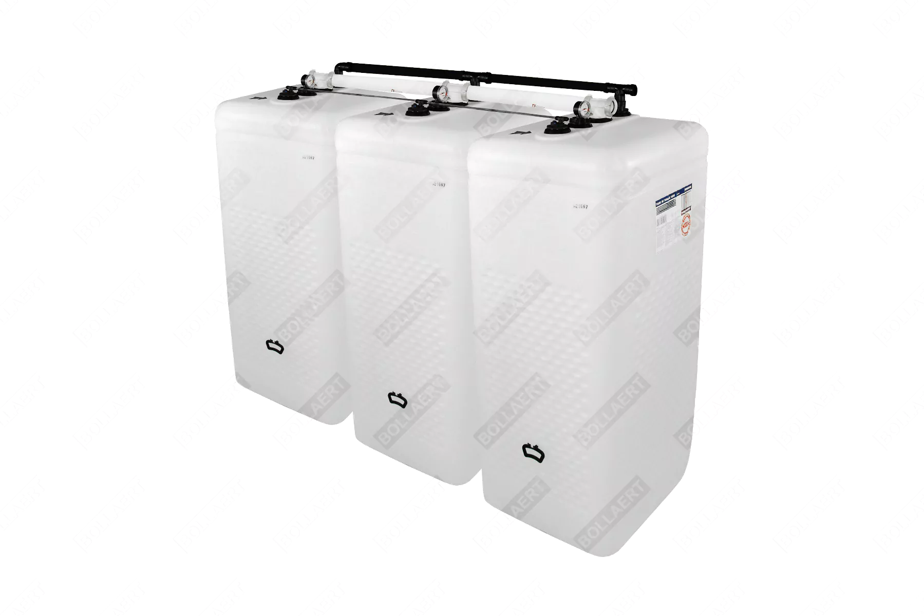 Cuves à mazout PE 3 x 1000L (=3000L) spécial - jumelage largeur 5