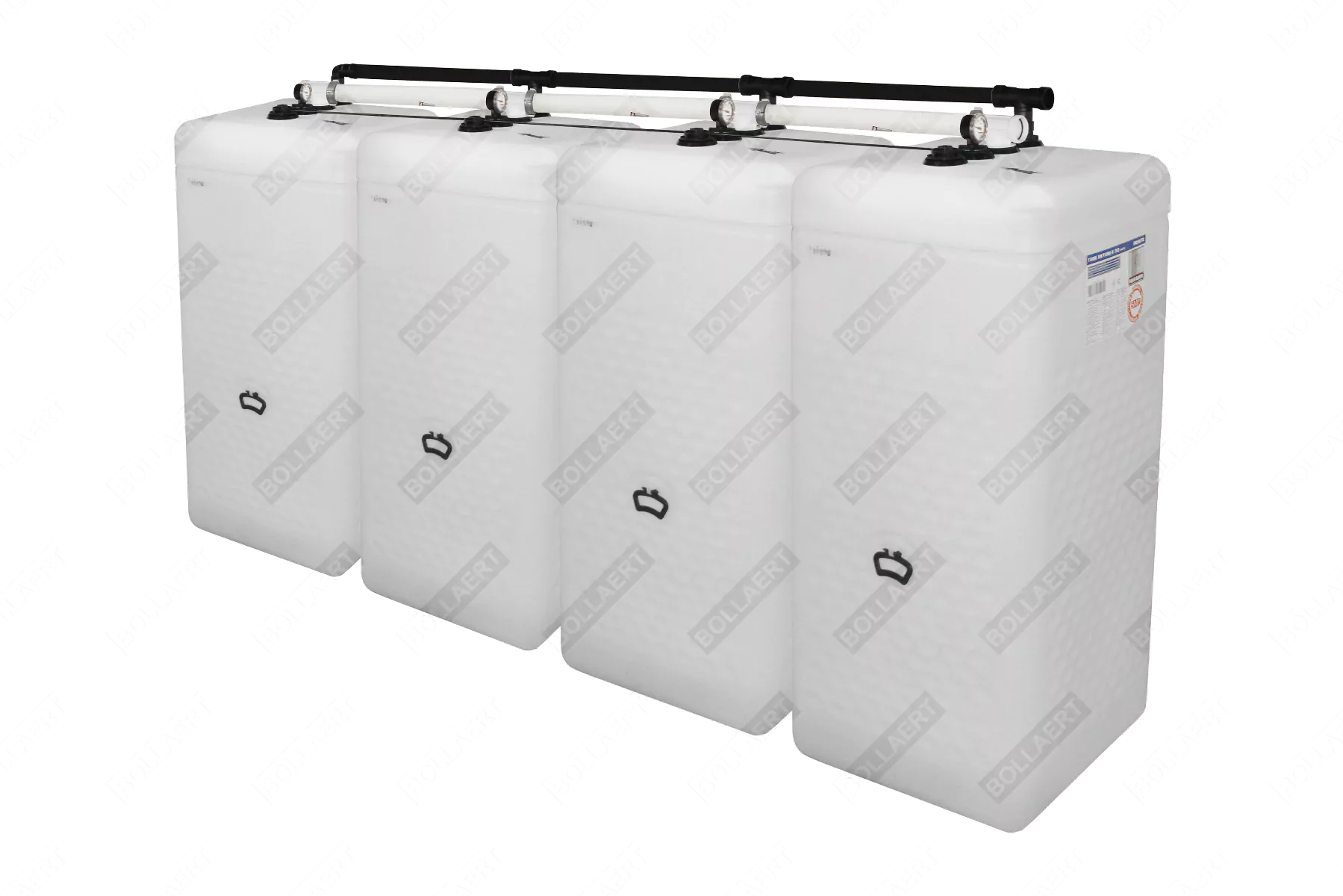 Cuves à mazout PE 4 x 750L (=3000L) spécial - jumelage largeur 5