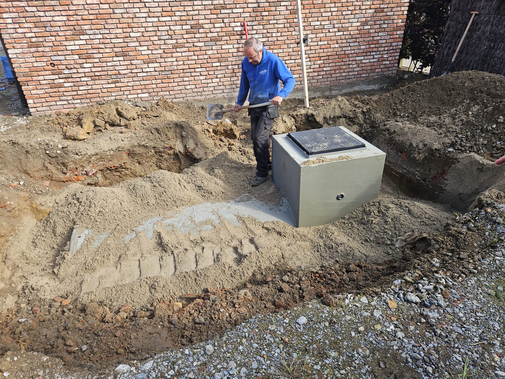 Tankschacht ondergrondse mazouttank