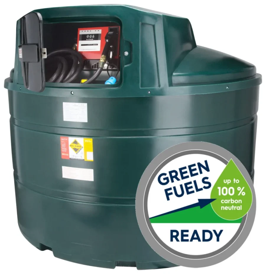 Citerne biodiesel HVO en PE de 3500 litres avec pompe (220V)