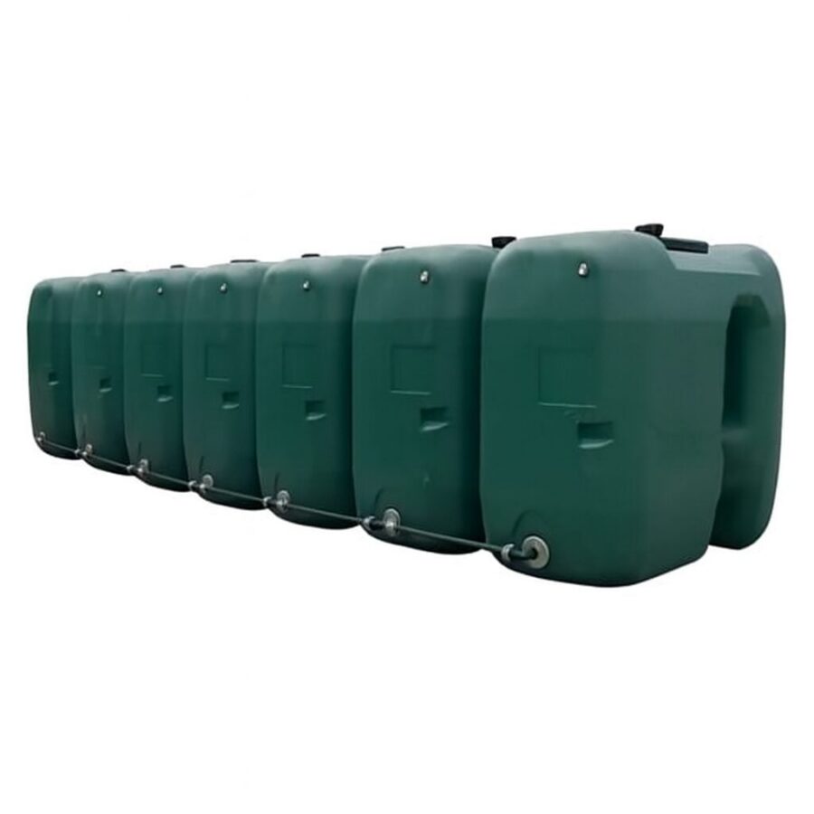 Citerne à eau de pluie rectangulaire aérienne - 6 Cuves de 1000 L
