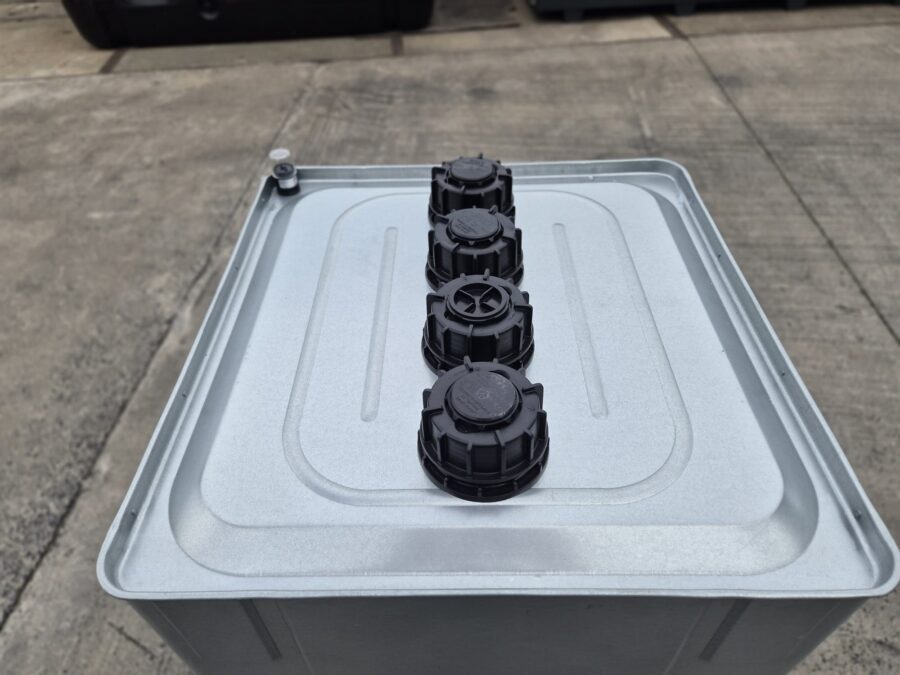 Cuve à mazout galvanisée 400L – À double paroi (métal et plastique)