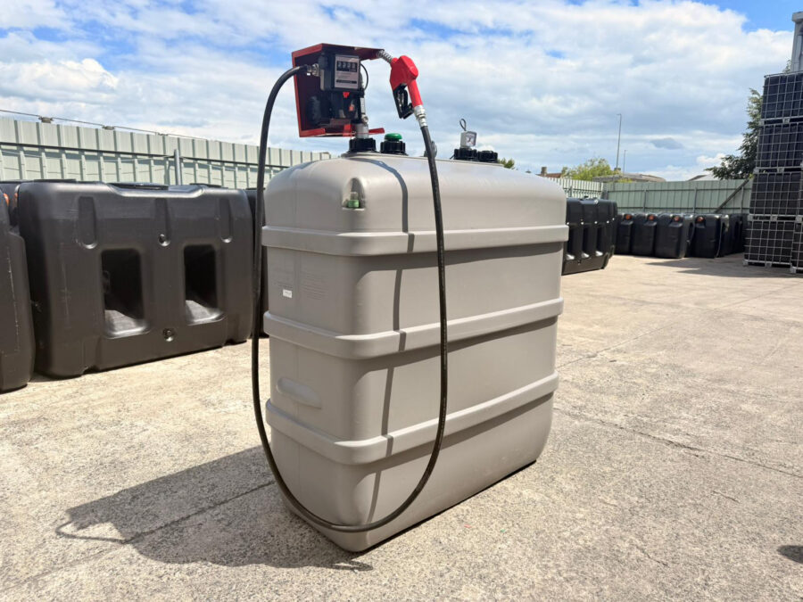 Cuve à mazout 2000 litres à double paroi avec pompe – Résistante aux UV