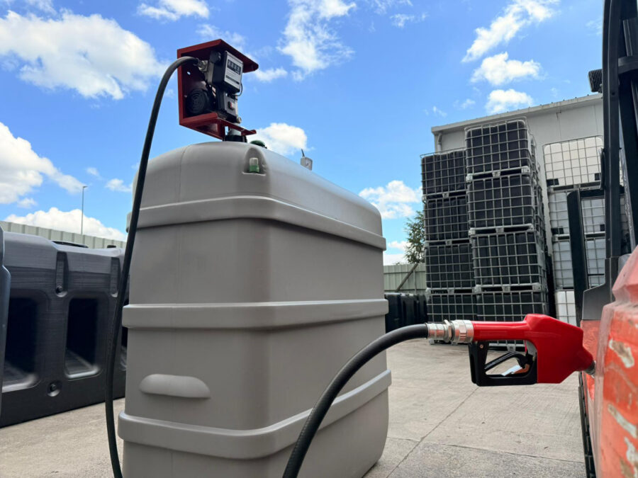 Cuve à mazout 2000 litres à double paroi avec pompe – Résistante aux UV